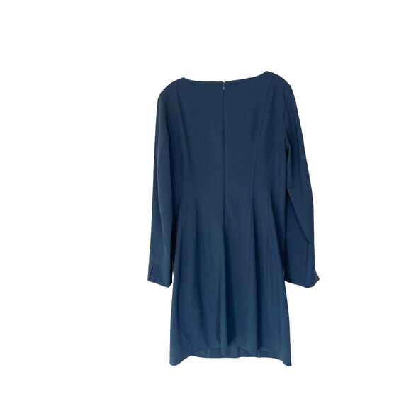 MM Lafleur The Novara Sheath Dress Navy Career Office Work Business Size 8 - Picture 10 of 13